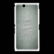 Coque Sony Xpéria Z Ultra Aimer Vert Citation Oscar Wilde