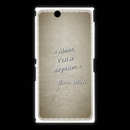 Coque Sony Xpéria Z Ultra Aimer Sepia Citation Oscar Wilde