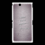 Coque Sony Xpéria Z Ultra Aimer Violet Citation Oscar Wilde