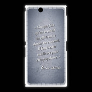 Coque Sony Xpéria Z Ultra Chaque fois Bleu Citation Oscar Wilde
