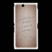 Coque Sony Xpéria Z Ultra Brave Rouge Citation Oscar Wilde