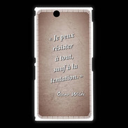 Coque Sony Xpéria Z Ultra Résister Rouge Citation Oscar Wilde