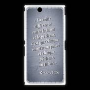 Coque Sony Xpéria Z Ultra Saint pêcheur Bleu Citation Oscar Wilde