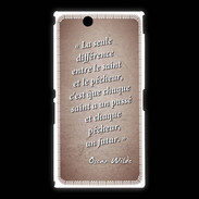 Coque Sony Xpéria Z Ultra Saint pêcheur Rouge Citation Oscar Wilde