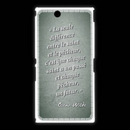 Coque Sony Xpéria Z Ultra Saint pêcheur Vert Citation Oscar Wilde