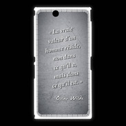Coque Sony Xpéria Z Ultra Vraie valeur Noir Citation Oscar Wilde