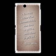 Coque Sony Xpéria Z Ultra Vraie valeur Rouge Citation Oscar Wilde