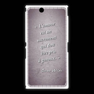 Coque Sony Xpéria Z Ultra Sacrement amour Violet Citation Oscar Wilde