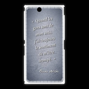 Coque Sony Xpéria Z Ultra Avis gens Bleu Citation Oscar Wilde