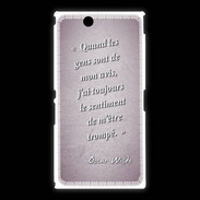 Coque Sony Xpéria Z Ultra Avis gens Rose Citation Oscar Wilde