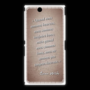 Coque Sony Xpéria Z Ultra Bons heureux Rouge Citation Oscar Wilde