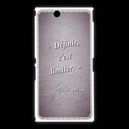 Coque Sony Xpéria Z Ultra Définir Violet Citation Oscar Wilde