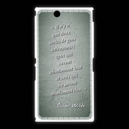Coque Sony Xpéria Z Ultra Gens attrayants Vert Citation Oscar Wilde