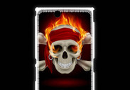 Coque Sony Xpéria Z Ultra Tête de mort en flamme 5
