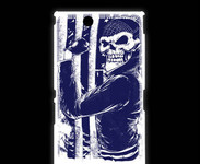 Coque Sony Xpéria Z Ultra Tête de mort Biker USA