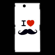 Coque Sony Xpéria Z Ultra I love Moustache