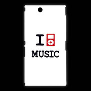 Coque Sony Xpéria Z Ultra I love Music