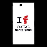 Coque Sony Xpéria Z Ultra I love Social Net