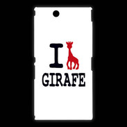 Coque Sony Xpéria Z Ultra I love Girafe