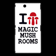 Coque Sony Xpéria Z Ultra I love Mushrooms