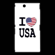 Coque Sony Xpéria Z Ultra I love USA 2