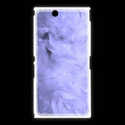 Coque Sony Xpéria Z Ultra Effet de plumes bleues PR