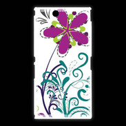 Coque Sony Xpéria Z Ultra motif floral bleu