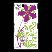 Coque Sony Xpéria Z Ultra motif floral vert