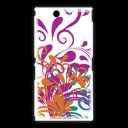 Coque Sony Xpéria Z Ultra motif floral orange