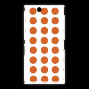 Coque Sony Xpéria Z Ultra pois orange