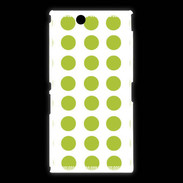 Coque Sony Xpéria Z Ultra pois vert clair