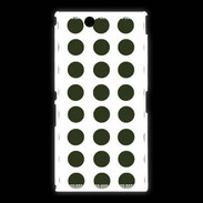 Coque Sony Xpéria Z Ultra pois vert foncé