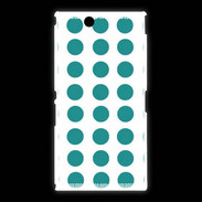 Coque Sony Xpéria Z Ultra pois bleu clair
