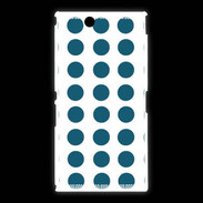 Coque Sony Xpéria Z Ultra pois turquoise