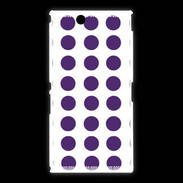 Coque Sony Xpéria Z Ultra pois violet