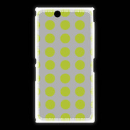 Coque Sony Xpéria Z Ultra pois gris & vert