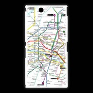 Coque Sony Xpéria Z Ultra Plan de métro de Paris