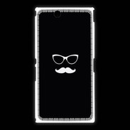 Coque Sony Xpéria Z Ultra moustache noir & blanc