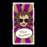 Coque Sony Xpéria Z Ultra Miss business Chatain