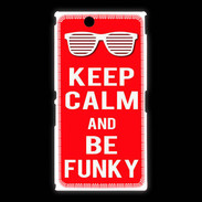 Coque Sony Xpéria Z Ultra Keep Calm Funky Rouge