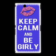 Coque Sony Xpéria Z Ultra Keep Calm Girly Bleu