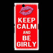 Coque Sony Xpéria Z Ultra Keep calm Girly Rouge