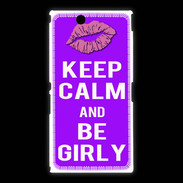 Coque Sony Xpéria Z Ultra Keep Calm Girly Violet