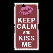 Coque Sony Xpéria Z Ultra Keep Calm Kiss me Brique