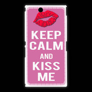 Coque Sony Xpéria Z Ultra Keep Calm Kiss me Rose