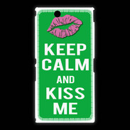 Coque Sony Xpéria Z Ultra Keep Calm Kiss me Vert