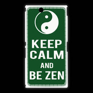 Coque Sony Xpéria Z Ultra Keep Calm Be Zen Vert