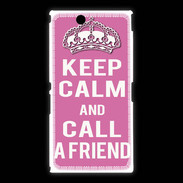 Coque Sony Xpéria Z Ultra Keep Calm Call Rose