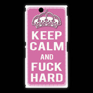 Coque Sony Xpéria Z Ultra Keep Calm Fuck hard Rose