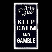 Coque Sony Xpéria Z Ultra Keep Calm Gamble Noir